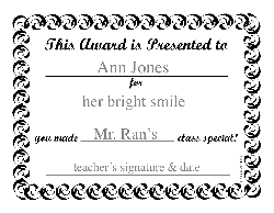 fill in certificates
