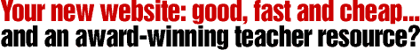 Good, fast, cheap websites - web page